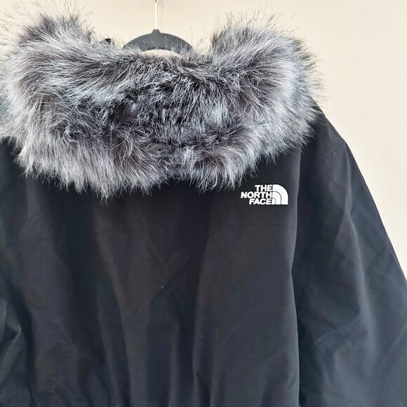 The North Face Women’s 2XL Arctic Parka Coat 600 Down Fill Black Jacket - Picture 10 of 16